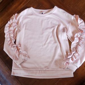 Alythea Ruffle Sleeve Sweater